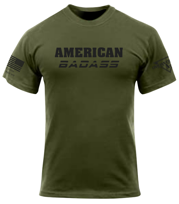 CCA AMERICAN BADASS Crew Neck T-Shirt