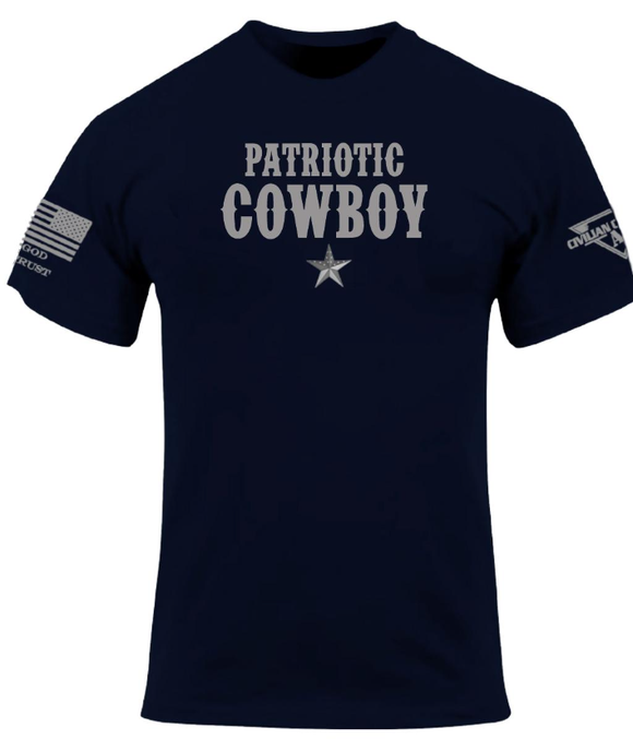 CCA PATRIOTIC COWBOY Crew Neck T-Shirt