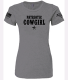 Women's CCA PATRIOTIC COWGIRL Crew Neck T-Shirt