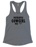 Women's CCA PATRIOTIC COWGIRL Racer Back Tank Tops