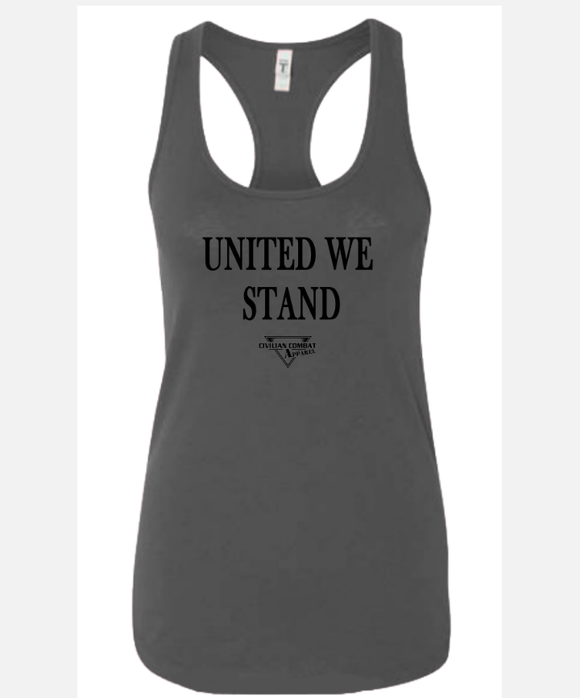 Women's UNITED WE STAND Racer Back Tank Tops