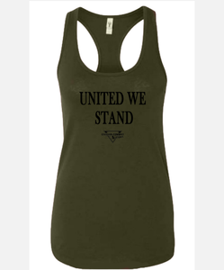 Women's UNITED WE STAND Racer Back Tank Tops