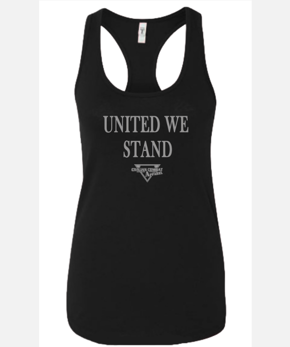 Women's UNITED WE STAND Racer Back Tank Tops