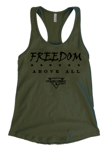 Women's CCA FREEDOM Racer Back Tank Tops