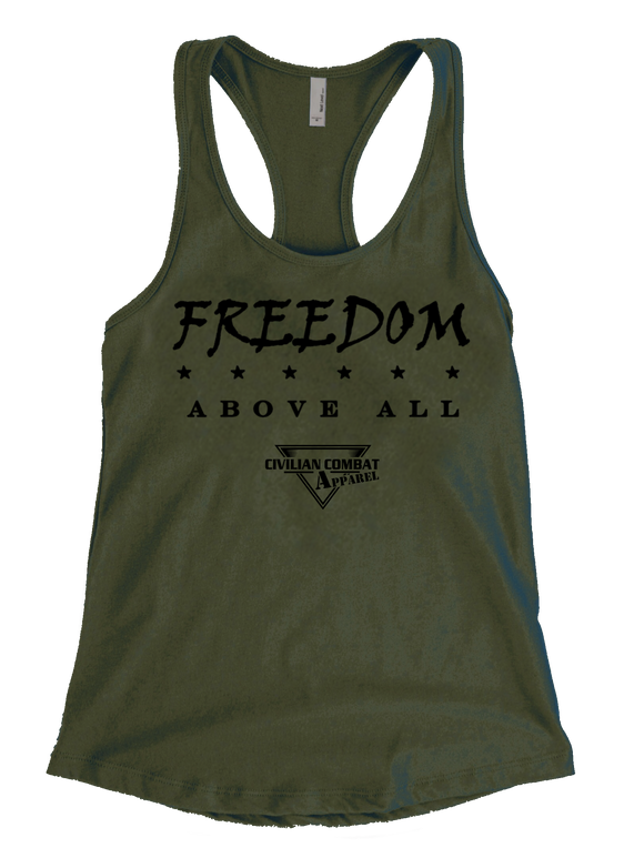 Women's CCA FREEDOM Racer Back Tank Tops