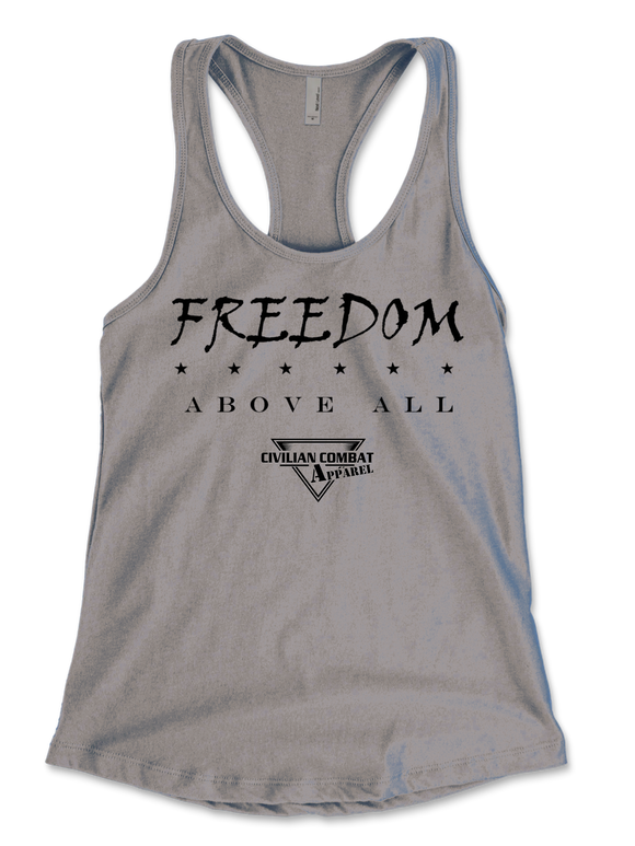 Women's CCA FREEDOM Racer Back Tank Tops